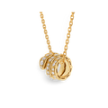 Double Row Viper Pendant, Paved