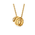 Double Row Viper Pendant, Reverse-set Diamonds