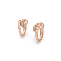 Viper Hoop Earrings, Reverse-set Diamonds