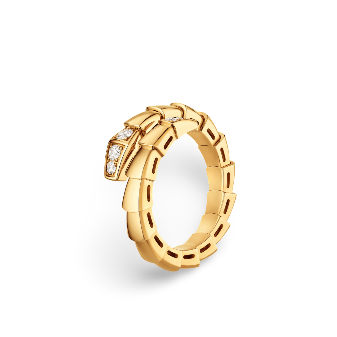 Viper Ring, Reverse-set Diamonds