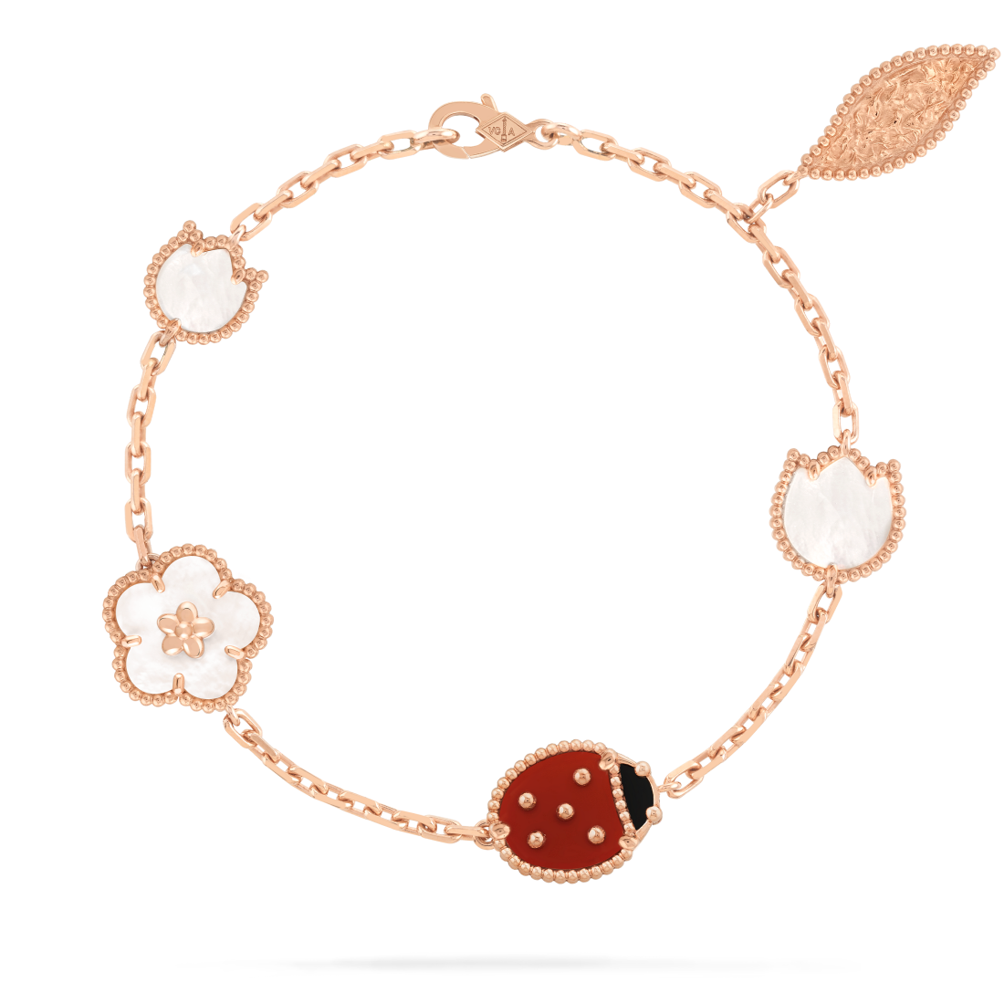 Spring Ladybug Bracelet, 5 Motifs
