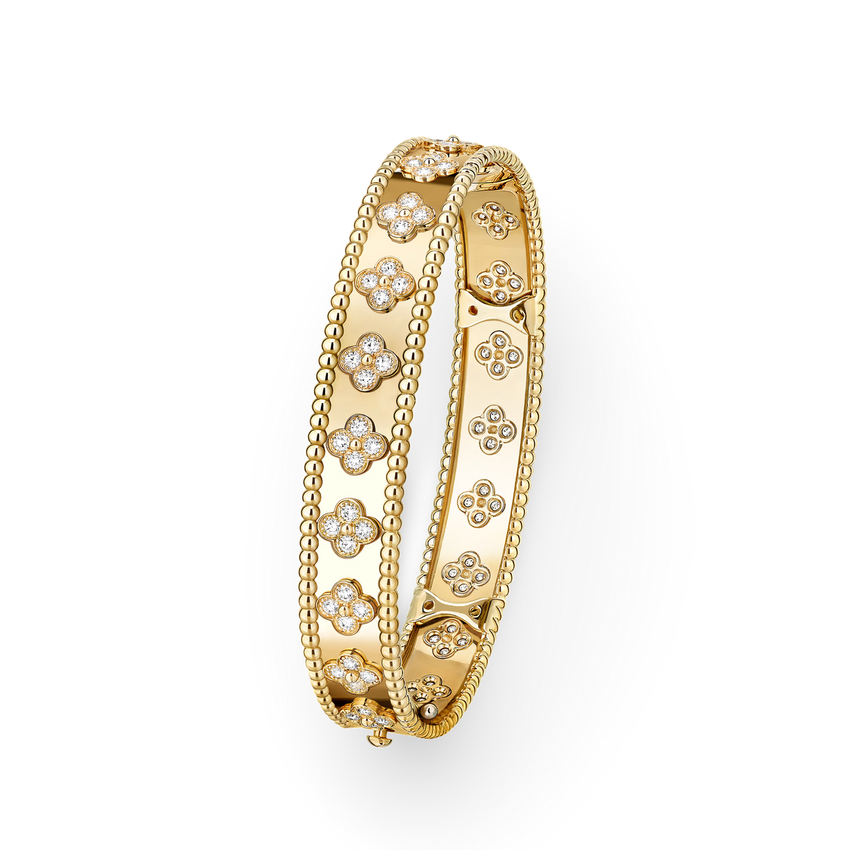 Beaded Clover Bangle, Classic Model