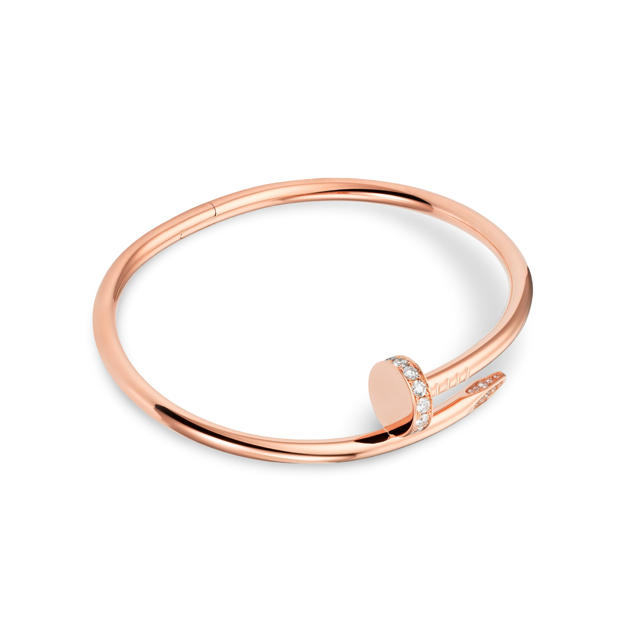 Nail Bangle with Diamonds, Classic Model