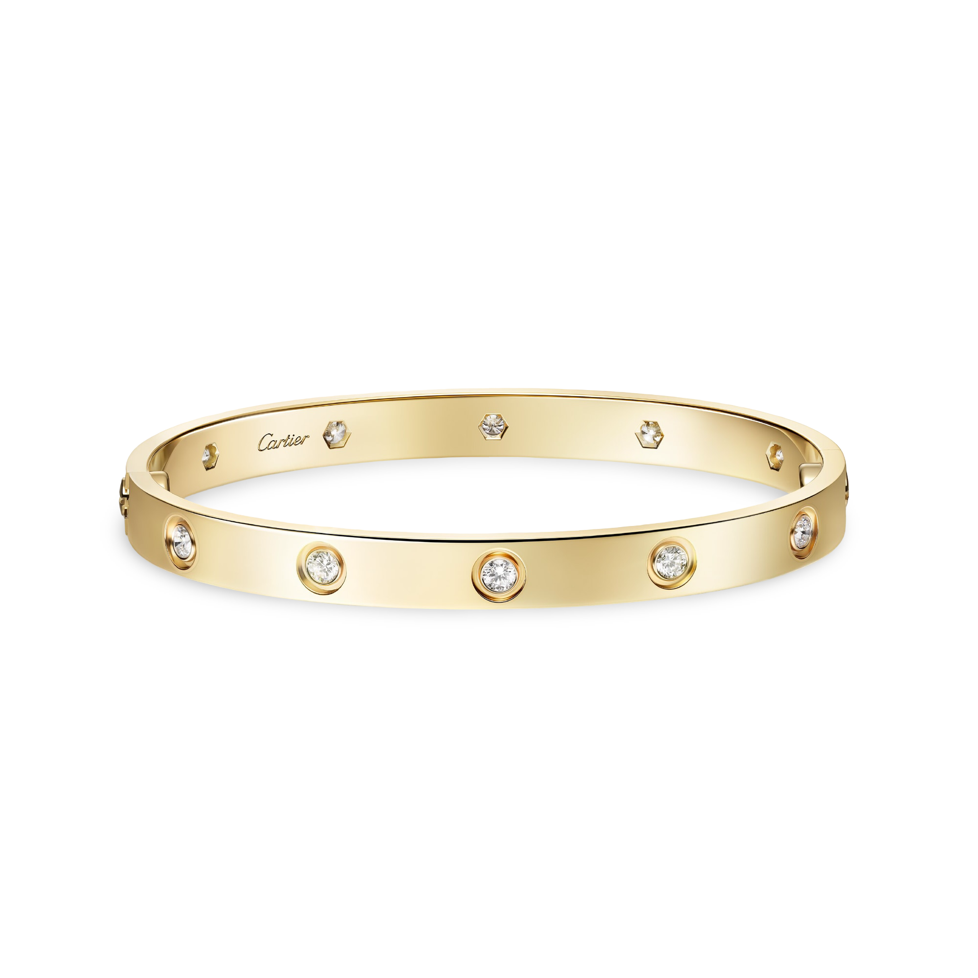 Love Bangle, 10 Diamonds, Classic Model