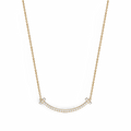 Smile Medium Pendant, Paved