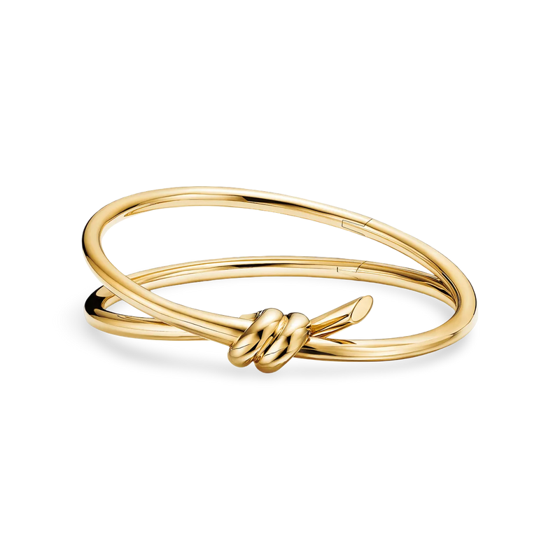 Entwined Double Row Bangle