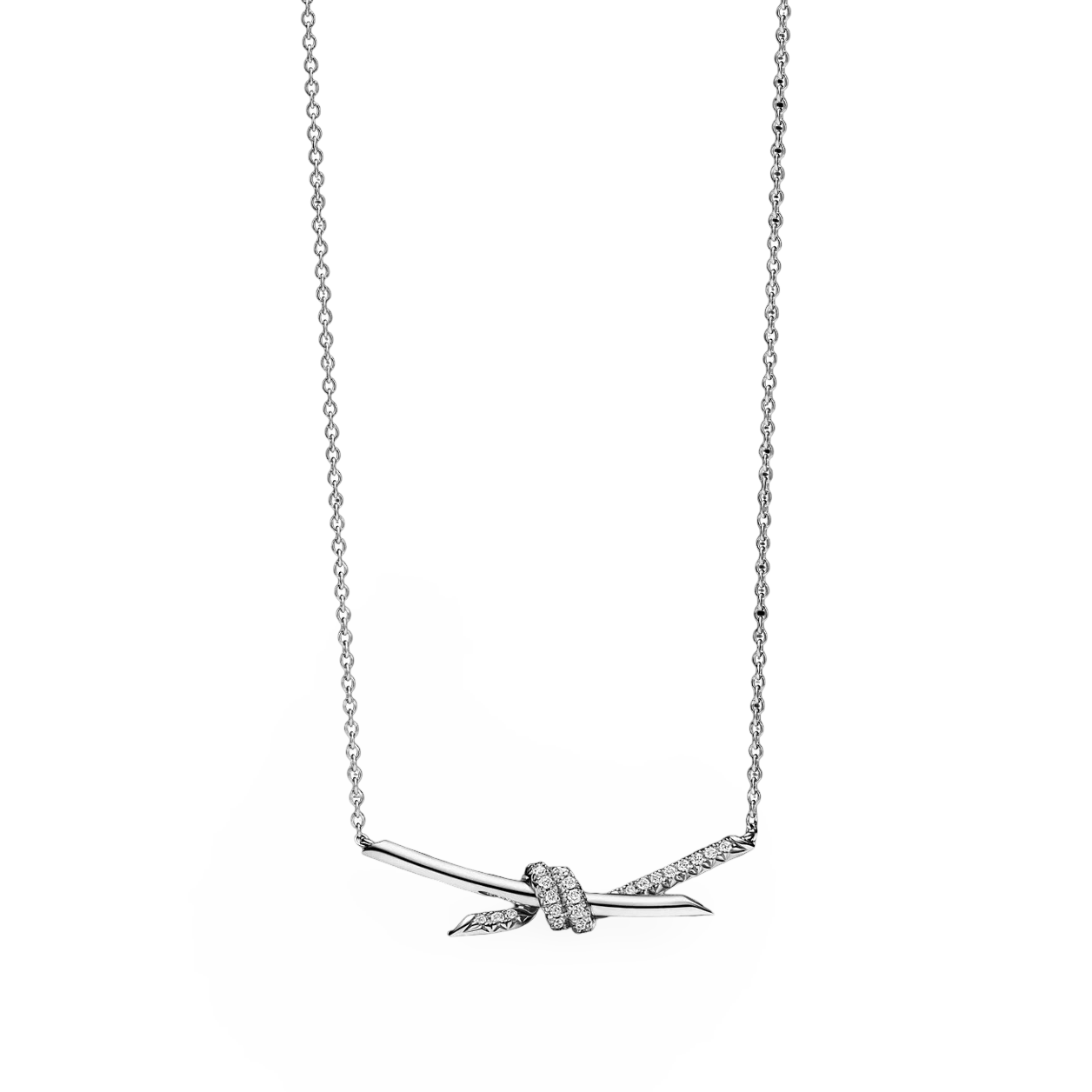 Knot Necklace with Diamonds, Classic Model
