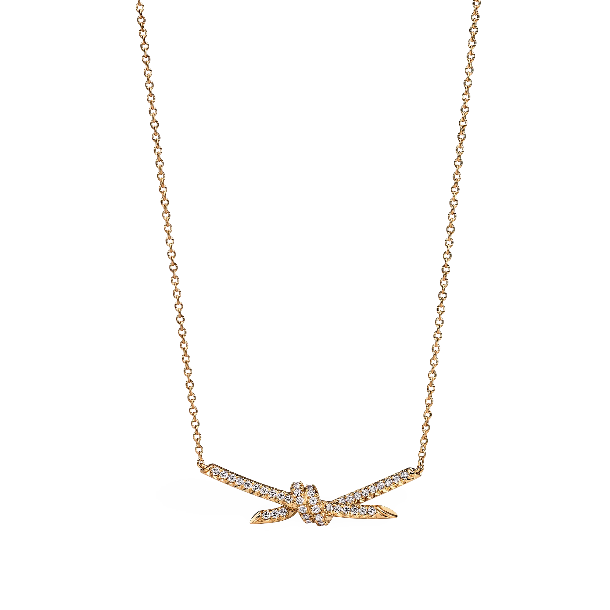 Knot Necklace, Paved, Classic Model