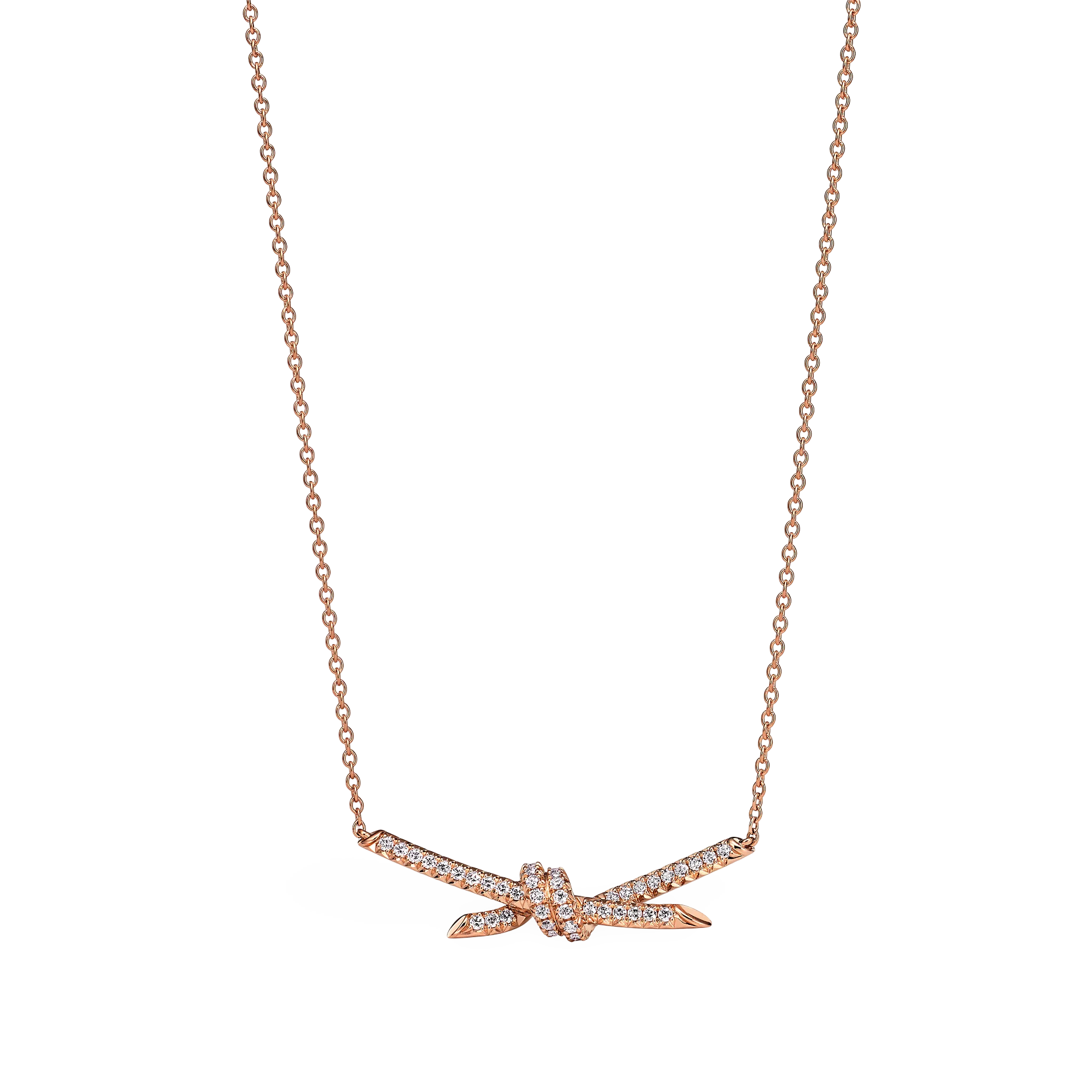 Knot Necklace, Paved, Classic Model