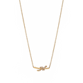 Knot Necklace with Diamonds, Small Model