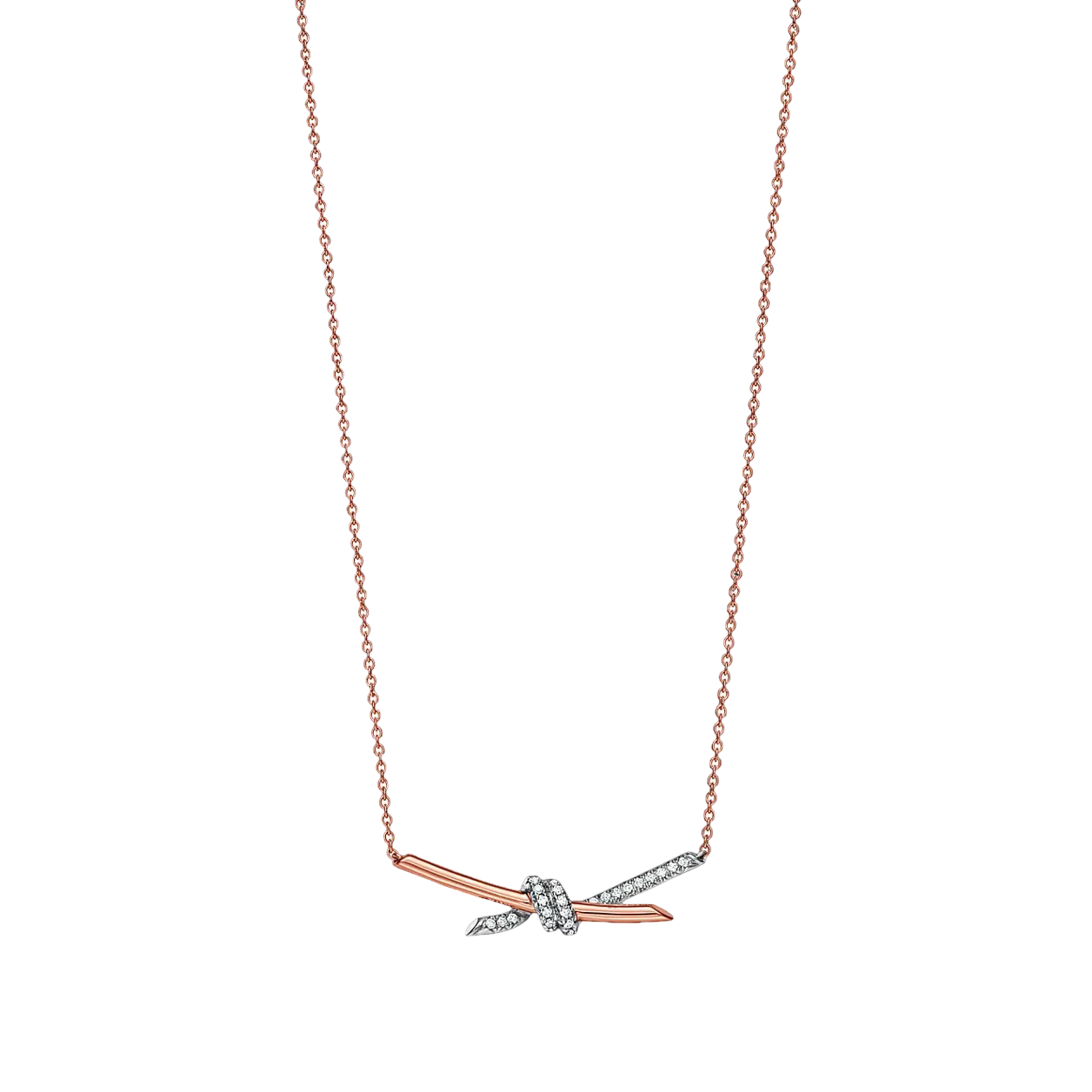 Knot Necklace with Diamonds, Classic Model