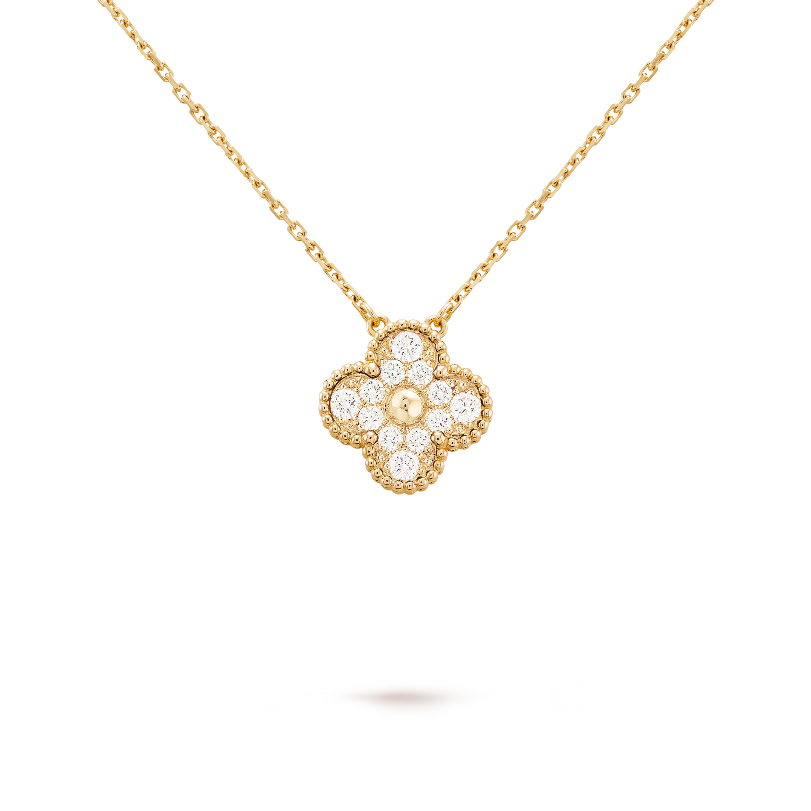 Vintage Clover Pendant, Single Motif