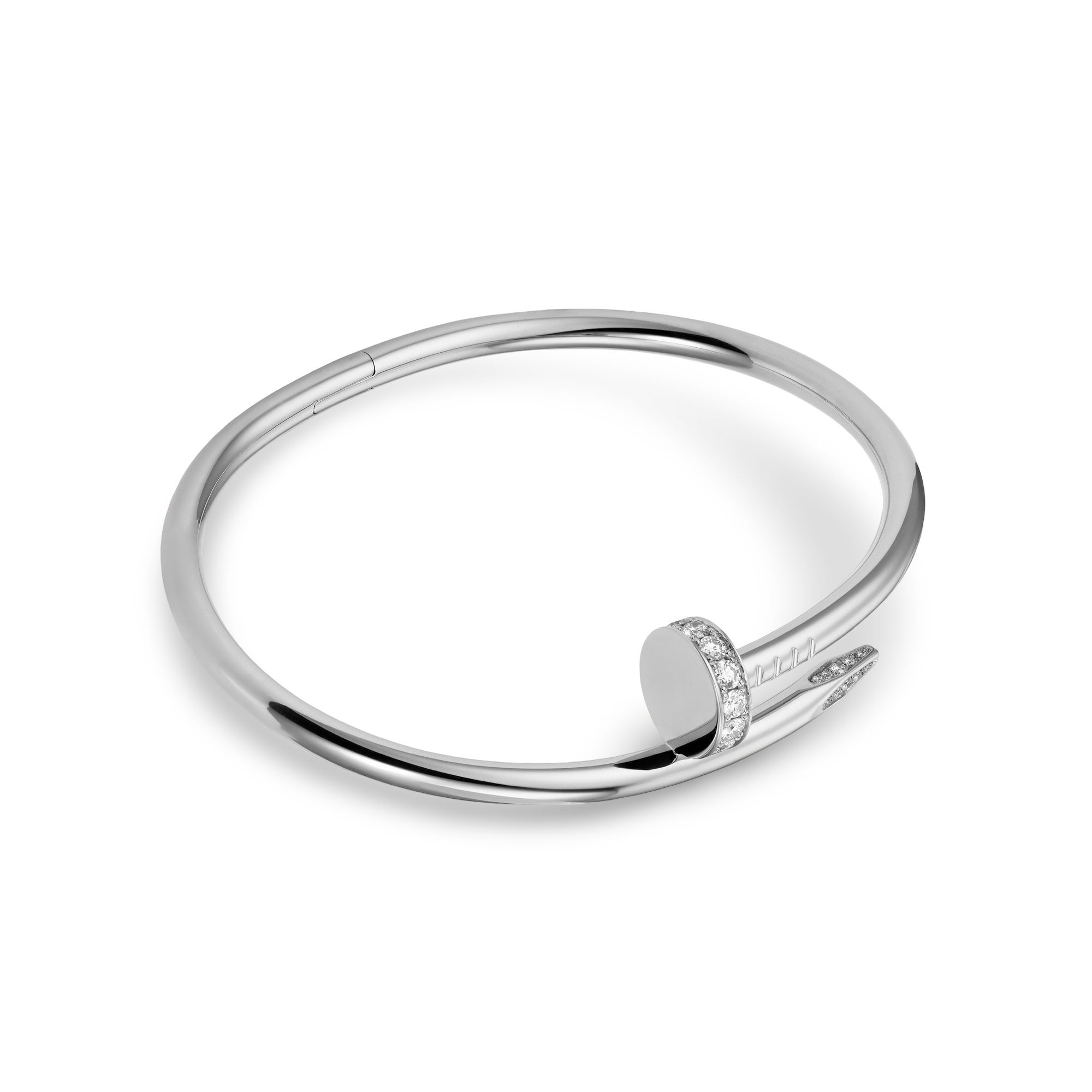 Nail Bangle with Diamonds, Classic Model