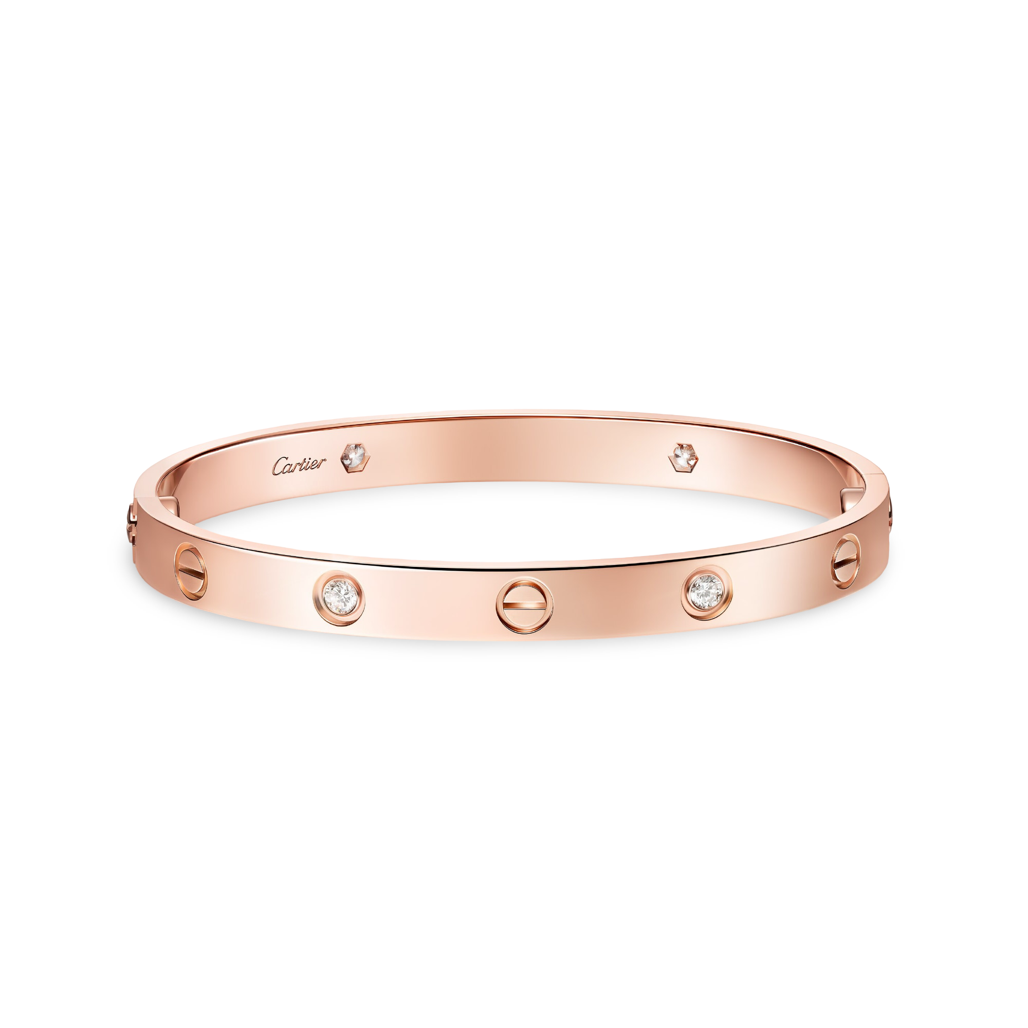 Love Bangle, 4 Diamonds, Classic Model