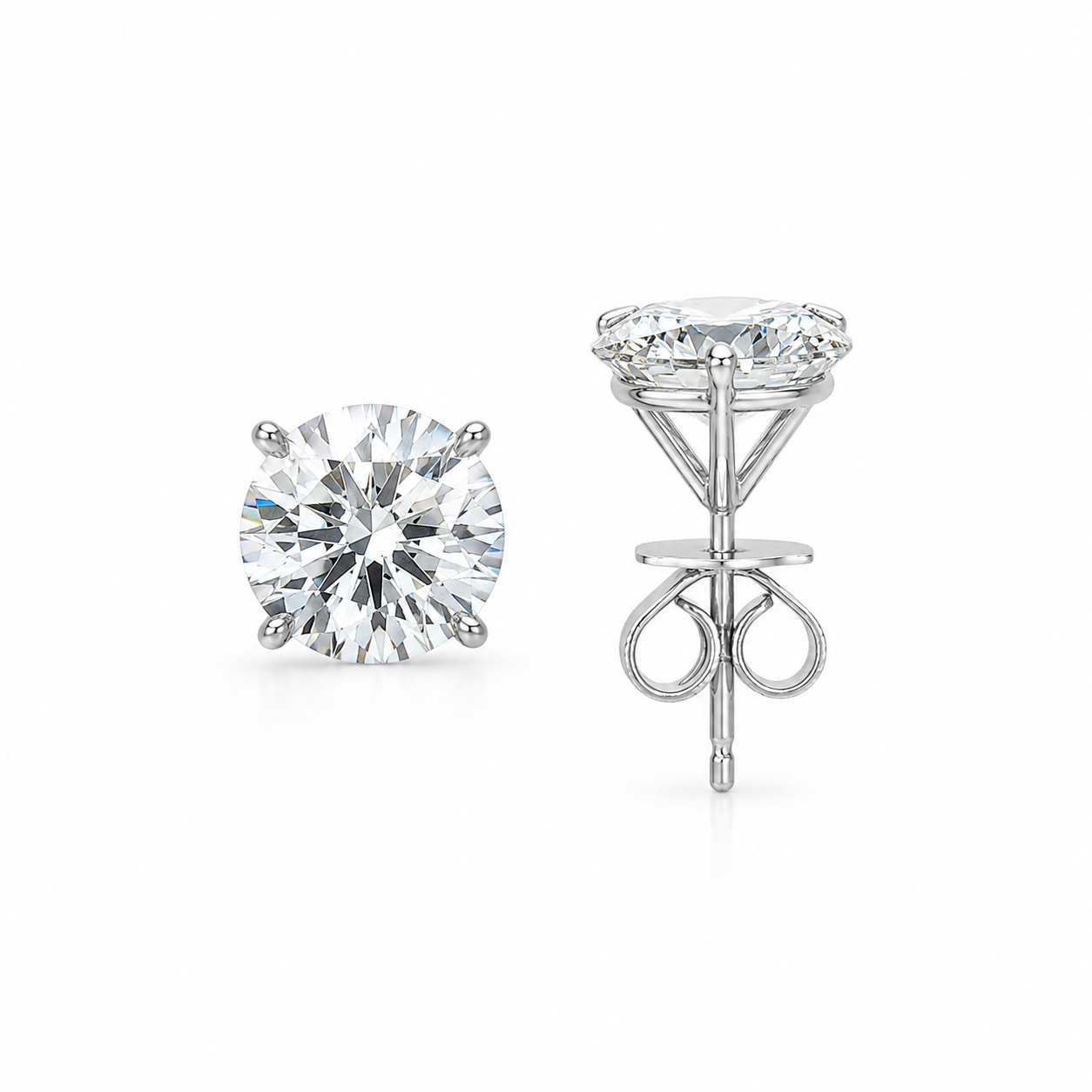 Signature Studs in Natural Diamond