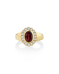 Birthstone Heirloom Ring in Garnet