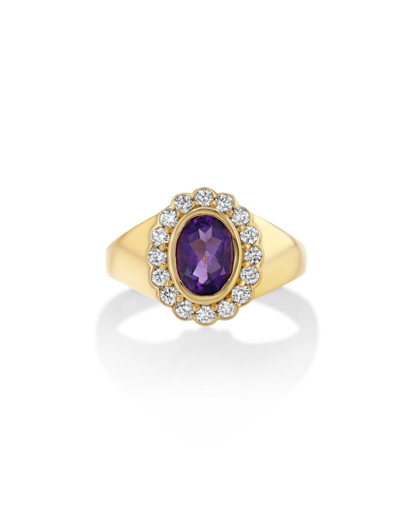 Birthstone Heirloom Ring in Ceylon Sapphire