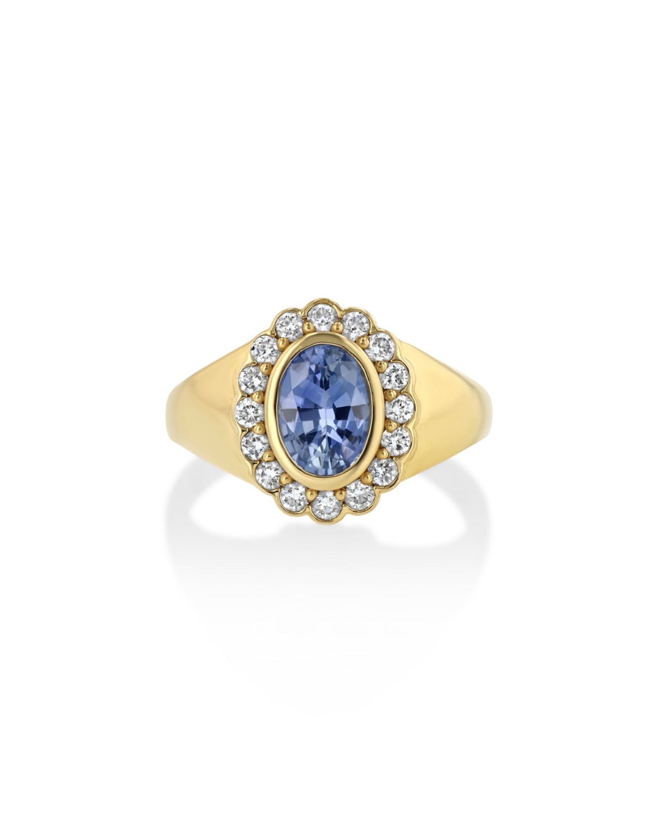 Birthstone Heirloom Ring in Ceylon Sapphire