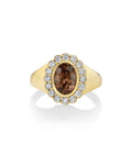 Birthstone Heirloom Ring in Brown Zircon