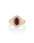 Birthstone Heirloom Ring in Ruby