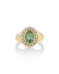Birthstone Heirloom Ring in Green Tourmaline