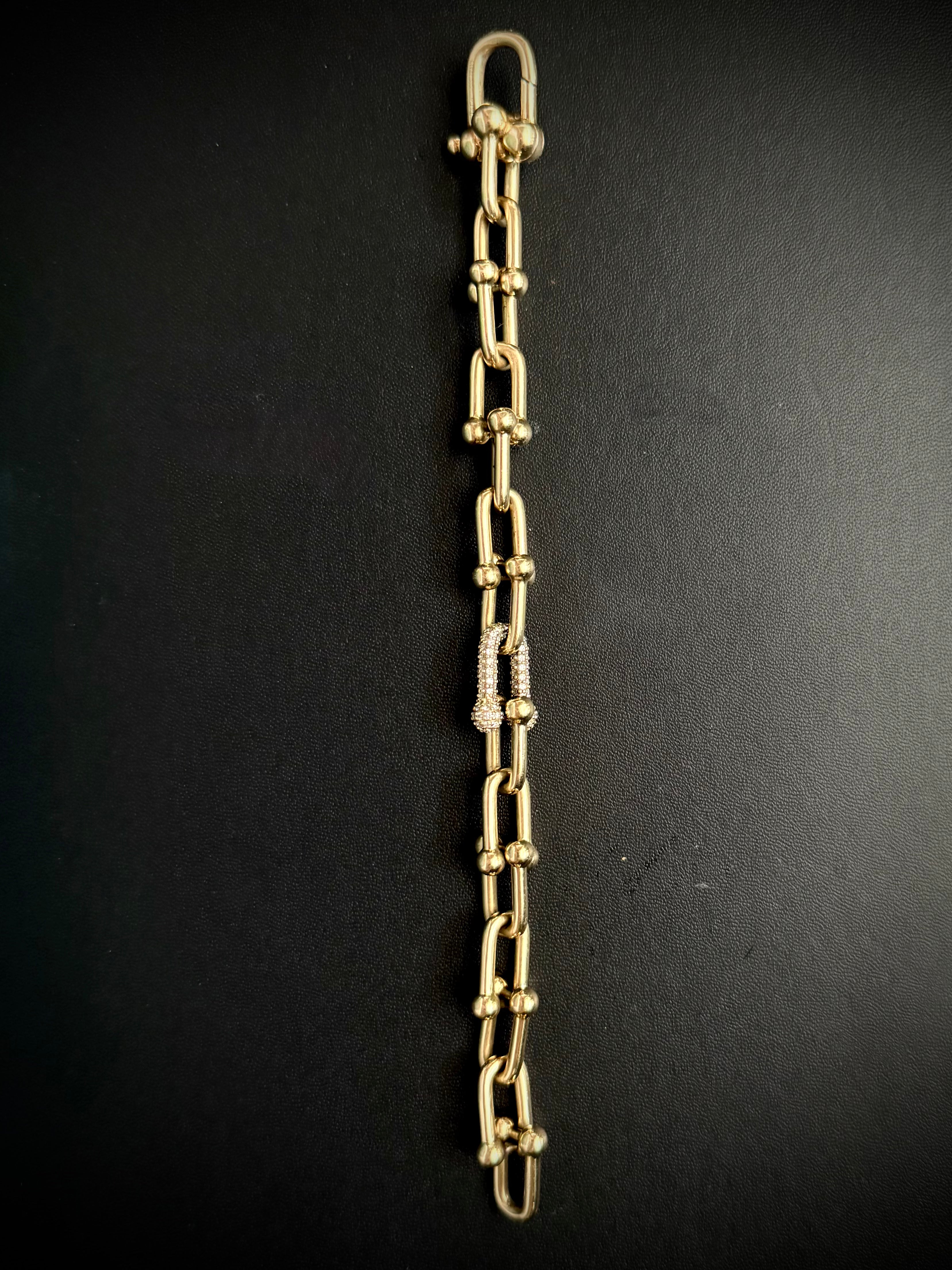 Medium Link Hardware with Natural Diamonds