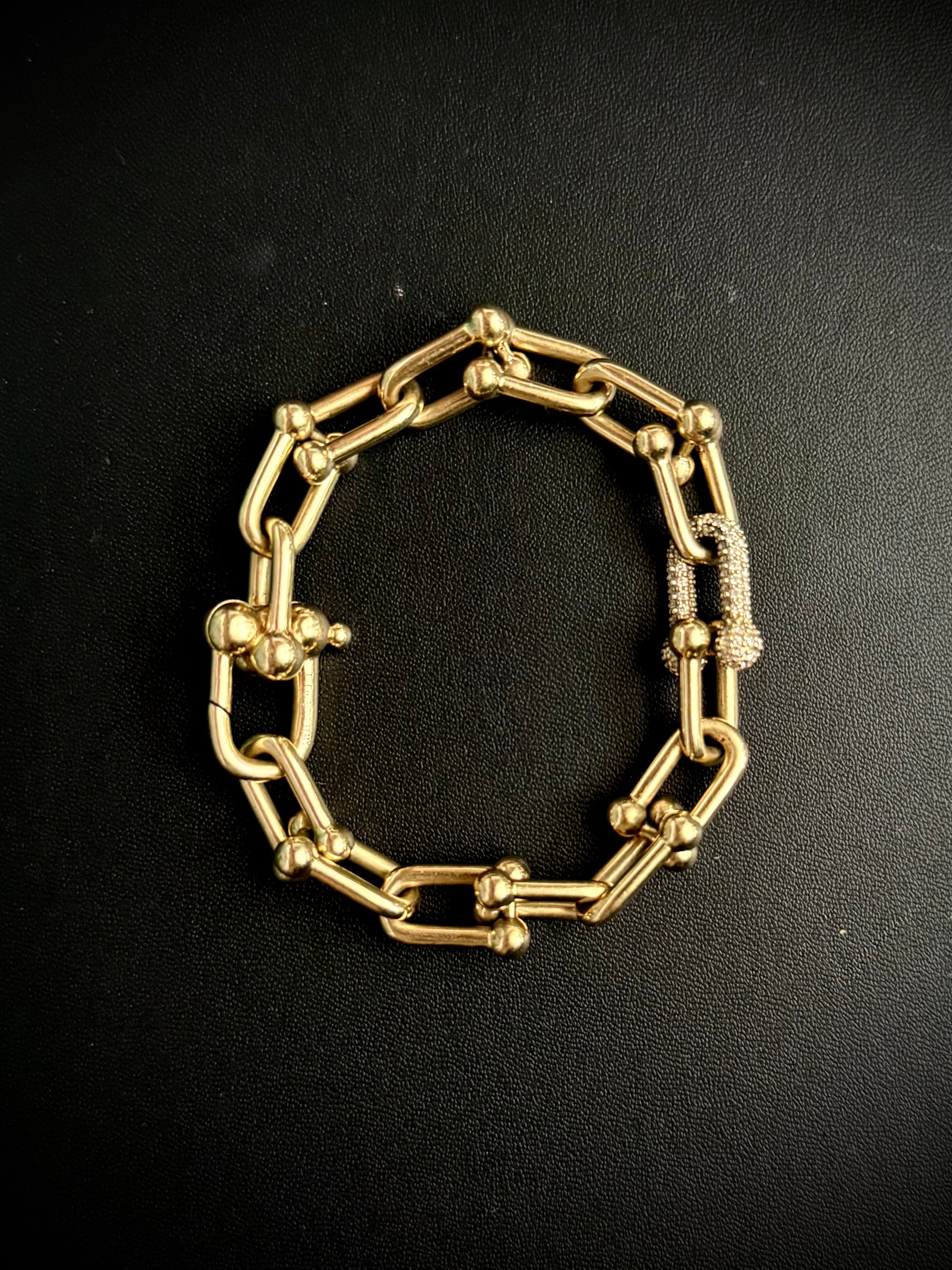 Medium Link Hardware with Natural Diamonds