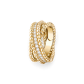 Beaded Diamond Duo Ring