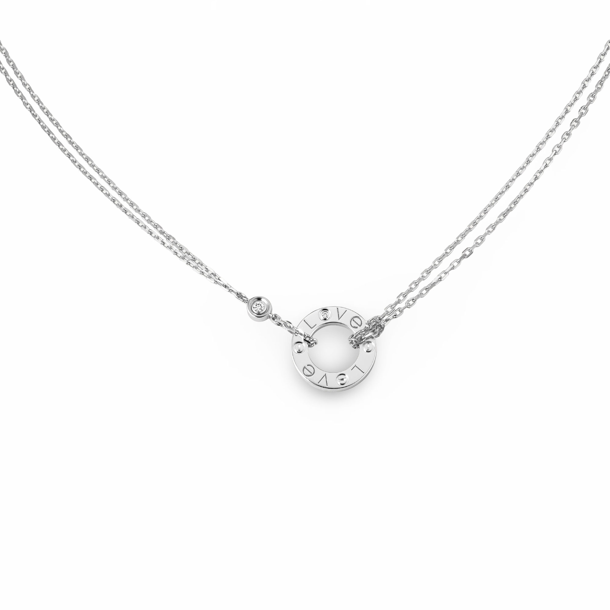 Love Pendant, 2 Diamonds
