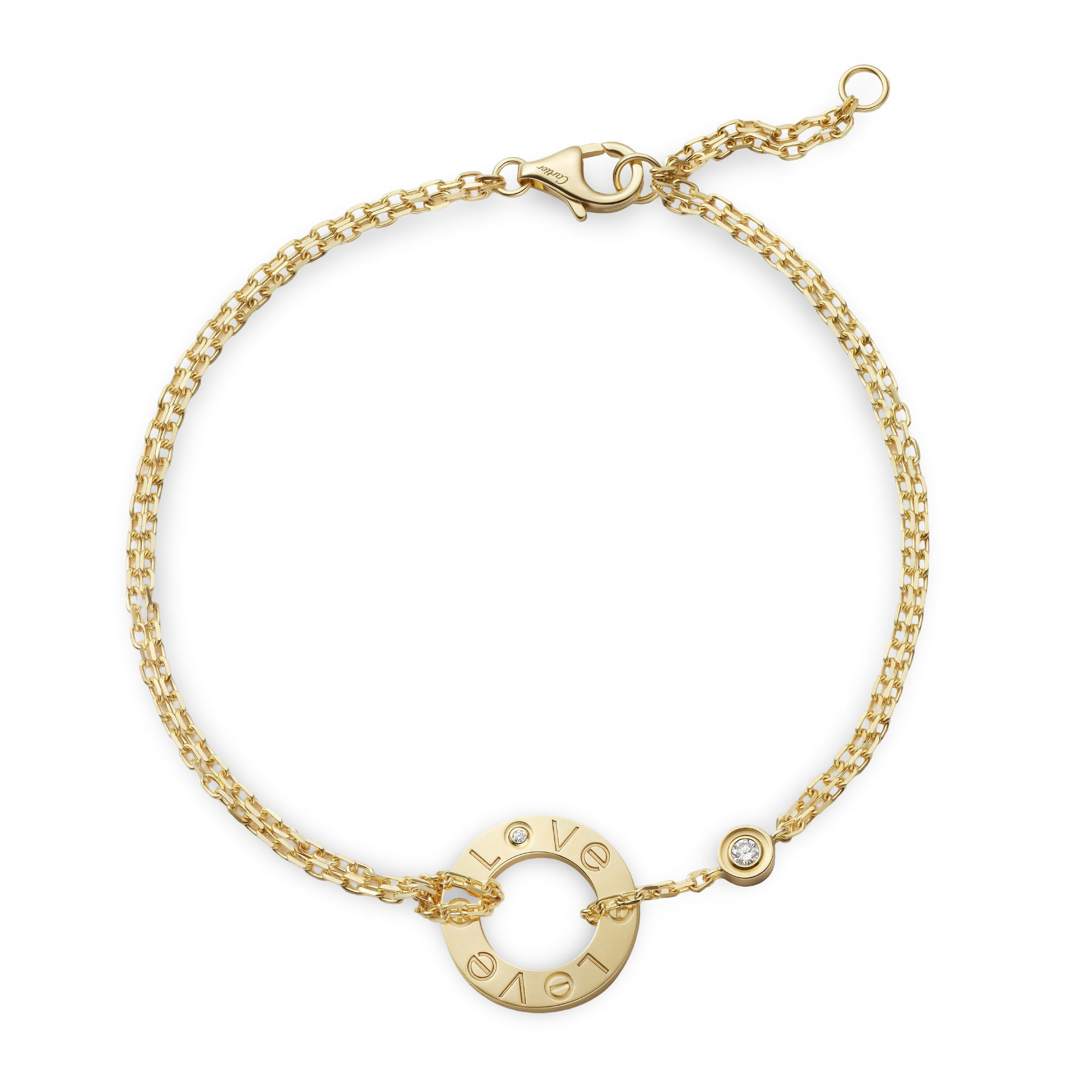 Love Chain Bracelet, 2 Diamonds