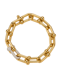 Medium Link Bracelet with Natural Diamonds