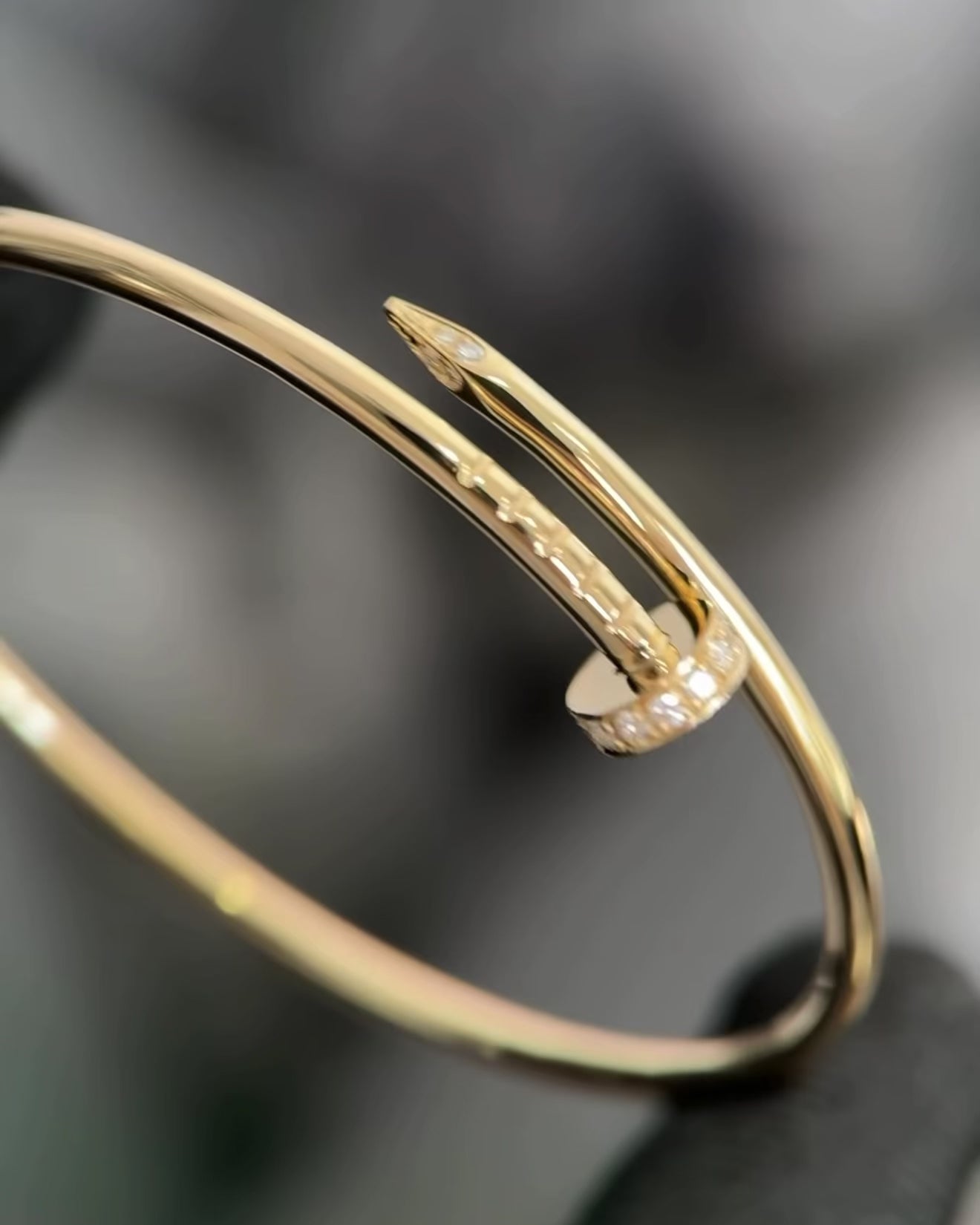 Nail Bangle with Diamonds, Classic Model