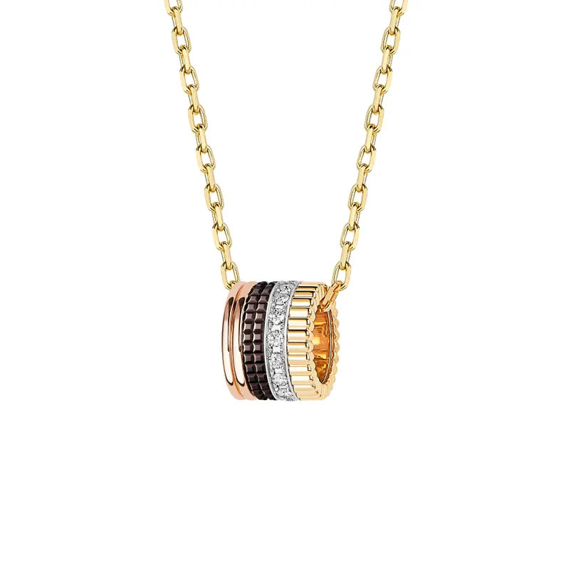 Quatre Large Pendant with Diamonds