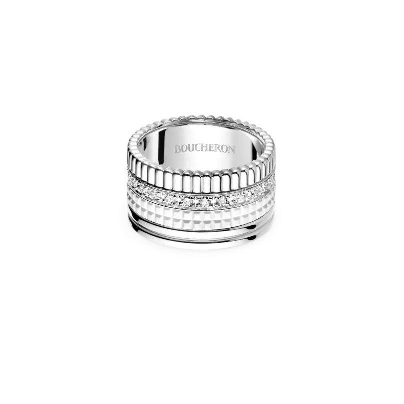 Four-band Large Ring with Diamonds