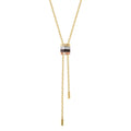 Quatre Large Lariat Necklace with Diamonds