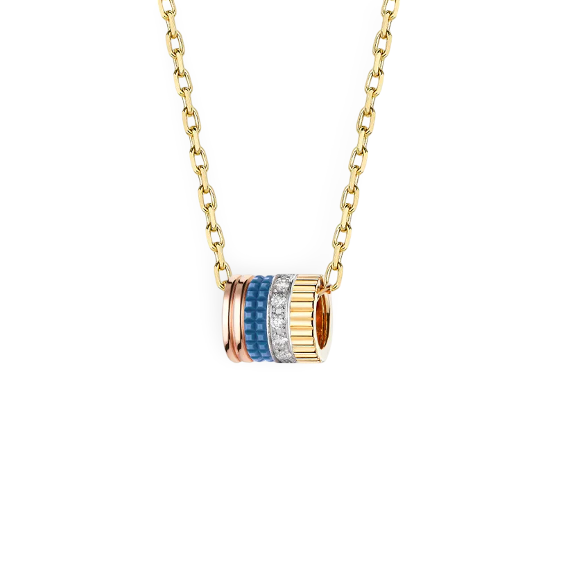 Four-band Small Pendant with Diamonds