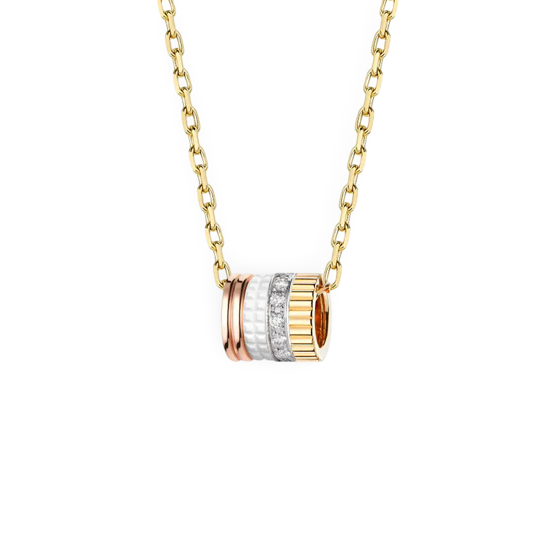 Four-band Small Pendant with Diamonds
