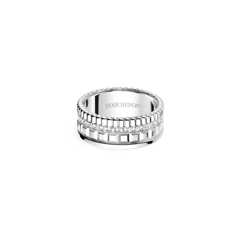 Four-band Small Ring with Diamonds