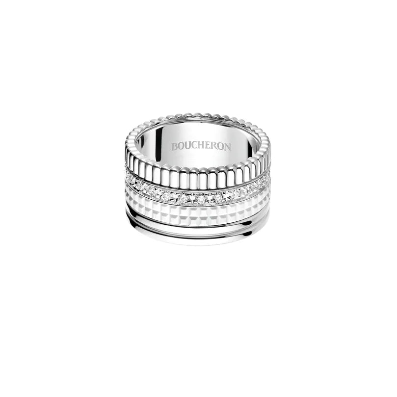 Quatre Large Ring with Diamonds