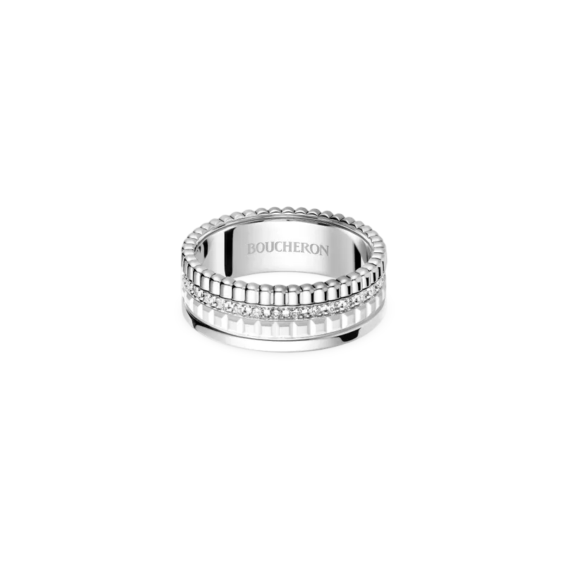 Four-band Small Ring with Diamonds